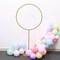 4 ft Gold Round Metal Pillar Hoop Ring Flower Stand Wedding Party Decorations